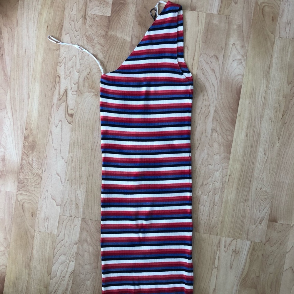 Zara Stripped tube dress - size M Like New